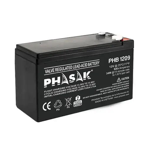 Phasak Batería 12V 9Ah - PHB 1209