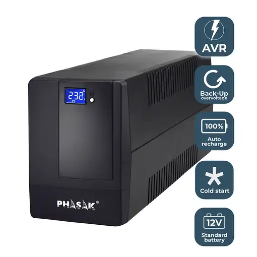 Phasak SAI Esential Interactivo 600 VA - PH 9464