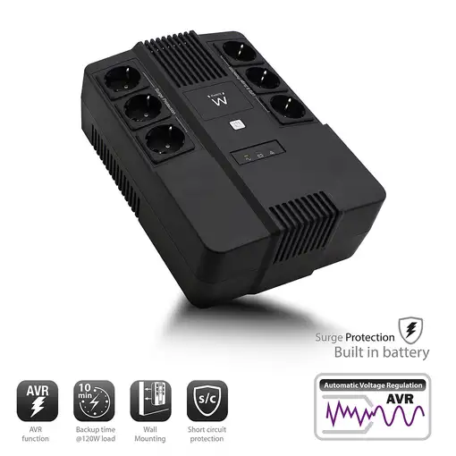 Ewent EW3945 sistema de alimentación ininterrumpida (UPS) Línea interactiva 0,6 kV
