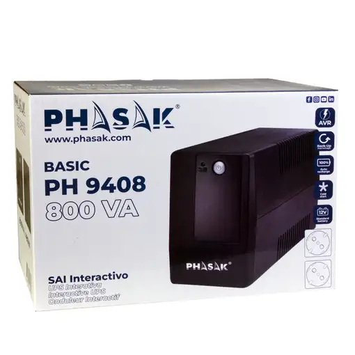 Phasak SAI Basic Interactive 800 VA - PH 9408
