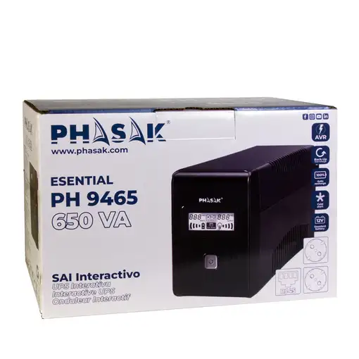 Phasak SAI Esential Interativo 650 VA - PH 9465