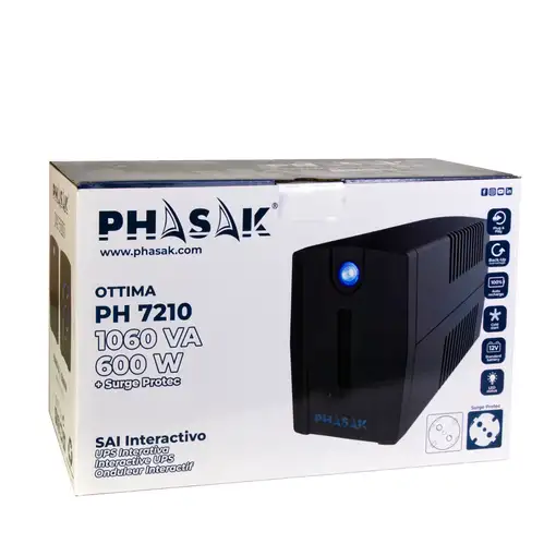 Phasak SAI Ottima Interactivo 1060 VA - PH 7210