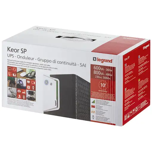 Legrand Keor ASI SP 600 IEC sistema de alimentación ininterrumpida (UPS) Línea int