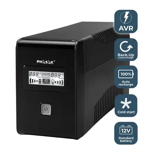 Phasak SAI Esential Interactivo 850 VA - PH 9485