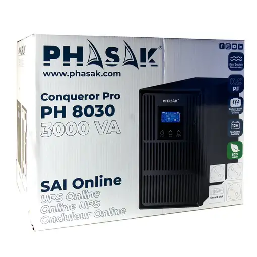 Phasak SAI Conqueror Pro Online 3000 VA - PH 8030