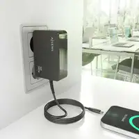 AISENS Cargador GaN 100W PD3.0 1xUSB-C 1.8m, Negro