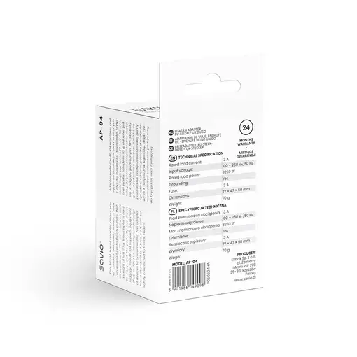 Savio AP-04 adaptador e inversor de corriente Universal 3250 W Blanco
