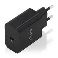 AISENS Cargador GaN 30W, 1xUSB-C PD3.0, Negro