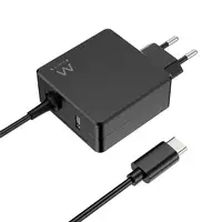 Ewent EW3978 cargador de dispositivo móvil Portátil Negro Corriente alterna Carga