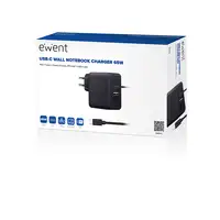Ewent EW3978 cargador de dispositivo móvil Portátil Negro Corriente alterna Carga