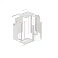 Lanberg WF01-6418-10S armario rack 18U Bastidor de pared Gris