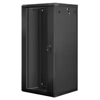 Lanberg WF01-6627-10B armario rack 27U Bastidor de pared Negro