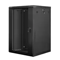 Lanberg WF01-6618-10B armario rack 18U Bastidor de pared Negro