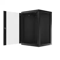 Lanberg WF01-6618-10B armario rack 18U Bastidor de pared Negro
