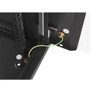 Lanberg WF01-6618-10B armario rack 18U Bastidor de pared Negro