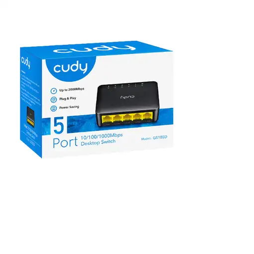 Cudy GS105D switch Gigabit Ethernet (10/100/1000) Negro