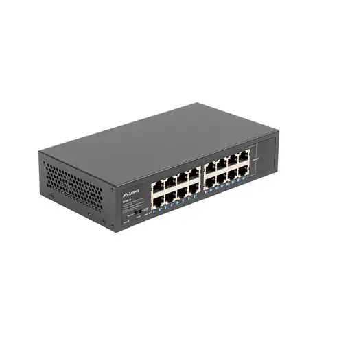 Lanberg RSGE-16 switch No administrado Gigabit Ethernet (10/100/1000) 1U Negro