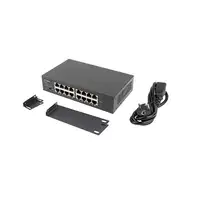 Lanberg RSGE-16 switch No administrado Gigabit Ethernet (10/100/1000) 1U Negro