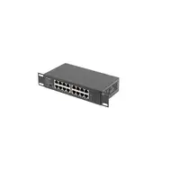 Lanberg RSGE-16 switch No administrado Gigabit Ethernet (10/100/1000) 1U Negro