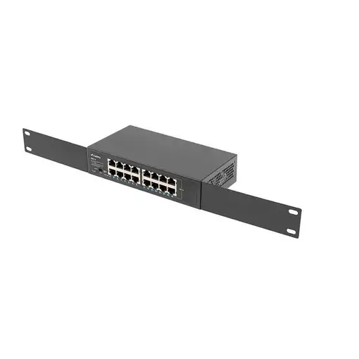 Lanberg RSGE-16 switch No administrado Gigabit Ethernet (10/100/1000) 1U Negro