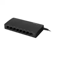 Lanberg DSP2-1008-12V switch No administrado Gigabit Ethernet (10/100/1000) Negro