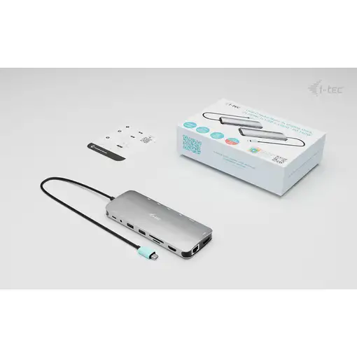 i-tec Metal USB-C Nano 3x Display Dock, 2x HDMI 1x USB-C video + Power Delivery 14