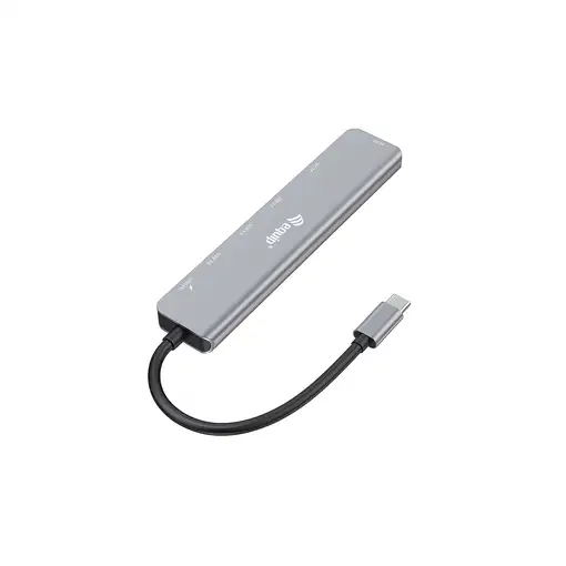 Equip 133494 Adaptador multifunción USB-C 7 en 1, HDMI 4K/60Hz, USB 3.2 Gen1 x 3 ,