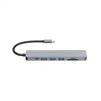 Equip 133494 Adaptador multifunción USB-C 7 en 1, HDMI 4K/60Hz, USB 3.2 Gen1 x 3 ,