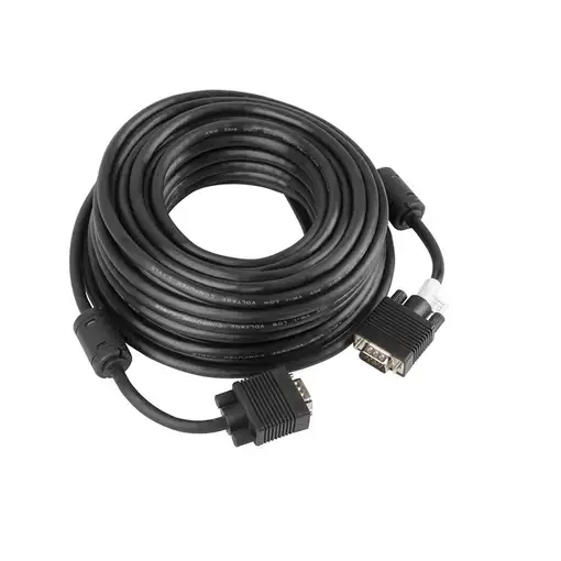 Lanberg CA-VGAC-10CC-0150-B cable VGA 15 m VGA (D-Sub) Negro
