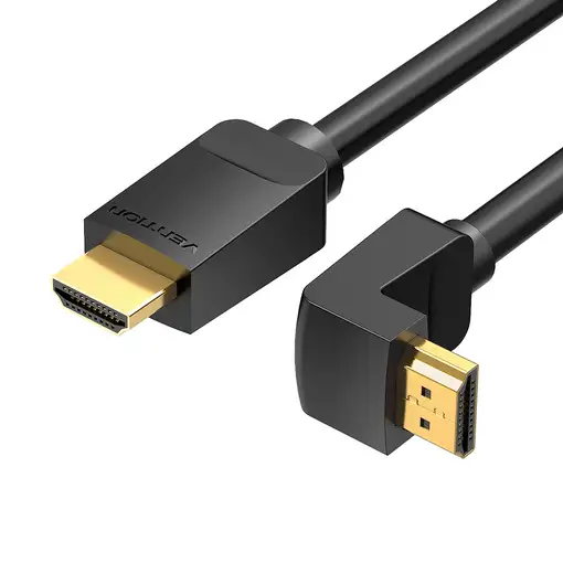 Vention Cable HDMI 2.0 4K Acodado AAQBH/ HDMI Macho - HDMI Macho/ 2m/ Negro