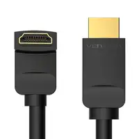 Vention Cable HDMI 2.0 4K Acodado AAQBH/ HDMI Macho - HDMI Macho/ 2m/ Negro