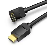 Vention Cable HDMI 2.0 4K Acodado AAQBH/ HDMI Macho - HDMI Macho/ 2m/ Negro