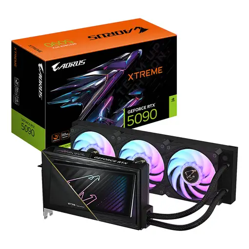 GIGABYTE AORUS GeForce RTX 5090 XTREME WATERFORCE 32G Tarjeta Gráfica - 32 GB GDDR
