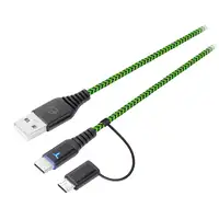 EgoGear SCH10-XX-GN cable USB 3 m USB A USB C Negro, Verde