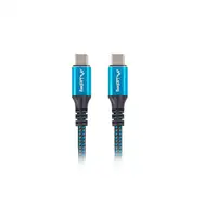 Lanberg CA-CMCM-45CU-0005-BK cable USB USB4 Gen 2x2 0,5 m USB C Negro, Azul