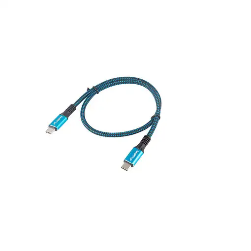 Lanberg CA-CMCM-45CU-0005-BK cable USB USB4 Gen 2x2 0,5 m USB C Negro, Azul