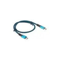 Lanberg CA-CMCM-45CU-0005-BK cable USB USB4 Gen 2x2 0,5 m USB C Negro, Azul
