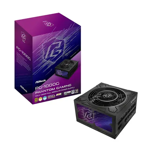 Asrock Phantom Gaming PG-1000G unidad de fuente de alimentación 750 W 20+4 pin ATX