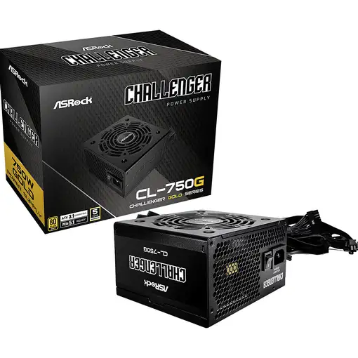Asrock Challenger CL-750G unidad de fuente de alimentación 750 W 20+4 pin ATX ATX