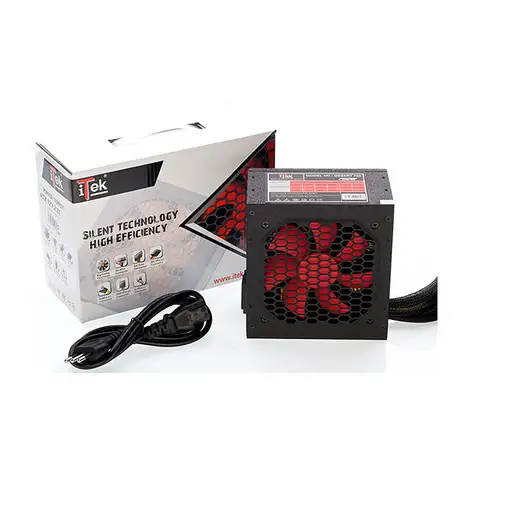 itek DESERT 750 unidad de fuente de alimentación 750 W 20+4 pin ATX ATX Negro, Roj