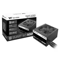 Thermaltake Smart W3 unidad de fuente de alimentación 500 W 24-pin ATX ATX Negro