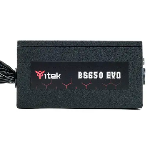 itek BS650 unidad de fuente de alimentación 650 W 24-pin ATX ATX Negro