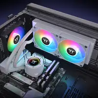Thermaltake TH240 V2 ARGB Procesador Kit de refrigeración líquida 24 cm Blanco 1 p