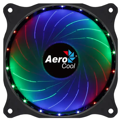 Aerocool COSMO12FRGB Ventilador PC 12cm LED RGB Conector Molex Silencioso Negro