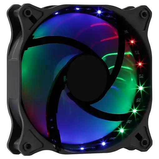 Aerocool COSMO12FRGB Ventilador PC 12cm LED RGB Conector Molex Silencioso Negro