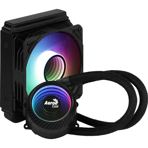 Aerocool MIRAGEL120 Refrigeración Líquida CPU Ventilador 12cm ARGB TDP 200W Negro