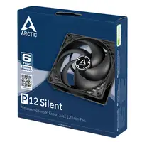 ARCTIC P12 Silent Carcasa del ordenador Ventilador 12 cm Negro
