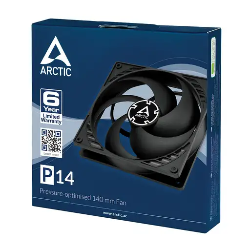 ARCTIC P14 Carcasa del ordenador Ventilador 14 cm Negro