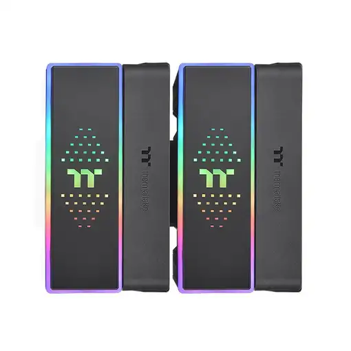Thermaltake ASTRIA 600 Procesador Refrigerador de aire 12 cm Negro 2 pieza(s)