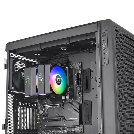 Thermaltake ASTRIA 600 Procesador Refrigerador de aire 12 cm Negro 2 pieza(s)